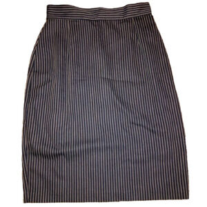 2/$30 Vtg Amoretti Grey & Black Pinstripe Pencil Skirt Ladies Size 5
